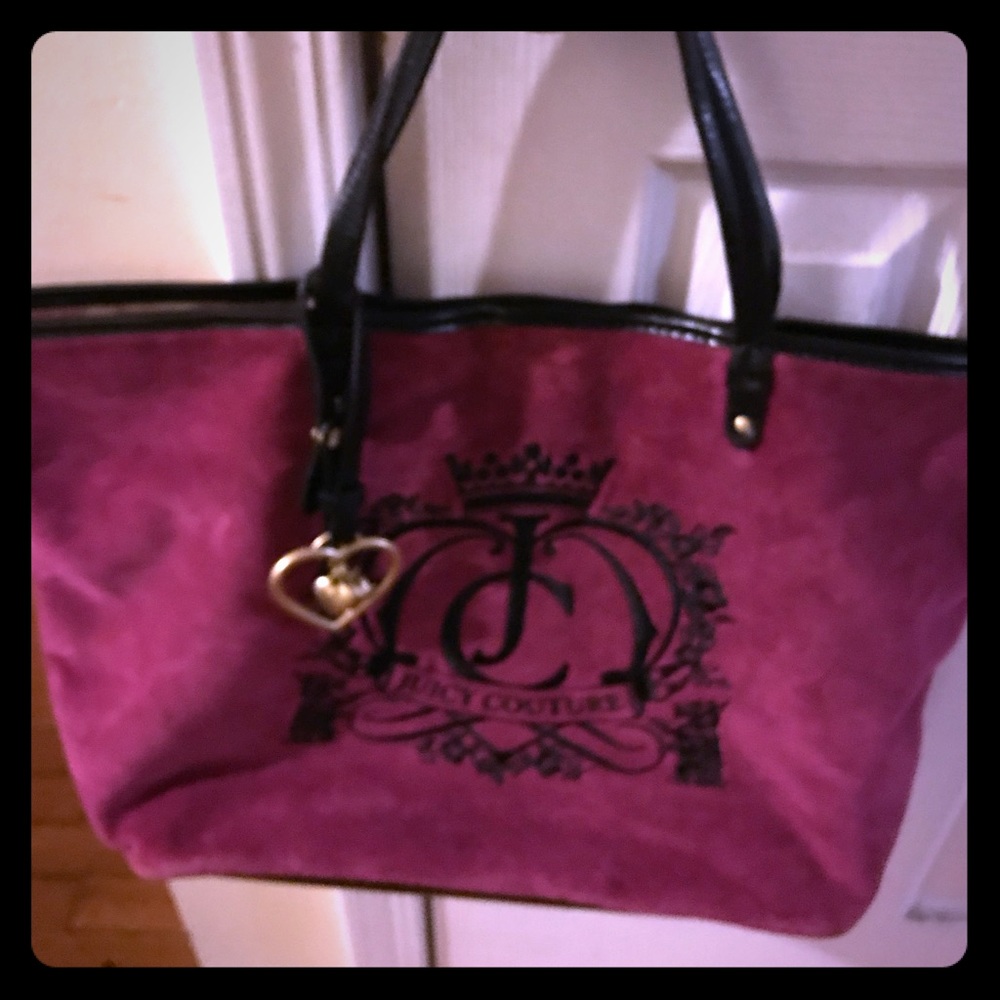 Juicy couture velvet tote bag